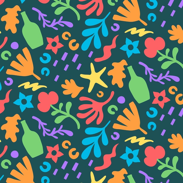 Diseño de matice de colores dibujado a mano