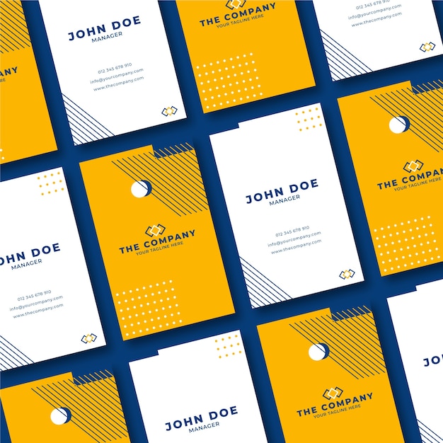 Diseño minimalista para tarjetas de visita.