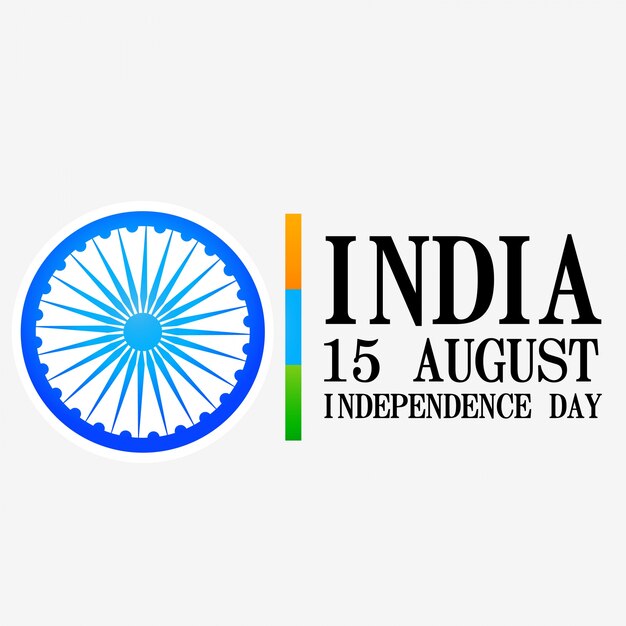 Diseño mínimo para el día de la independencia de la india