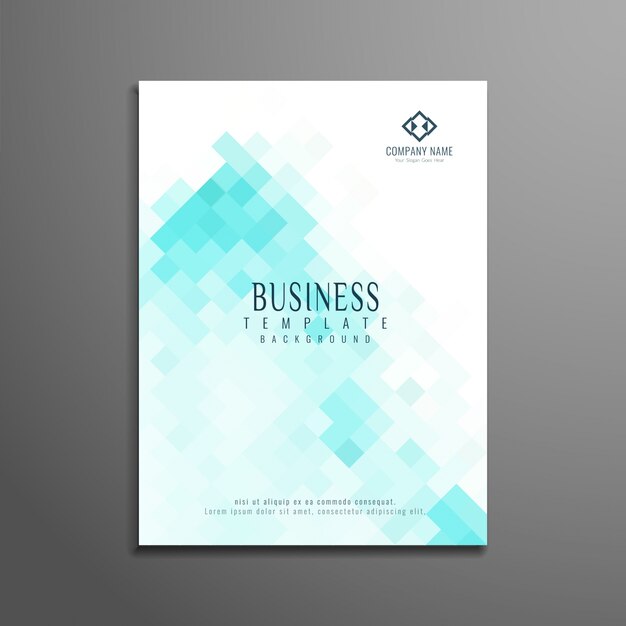 Diseño moderno abstracto de folleto de negocio