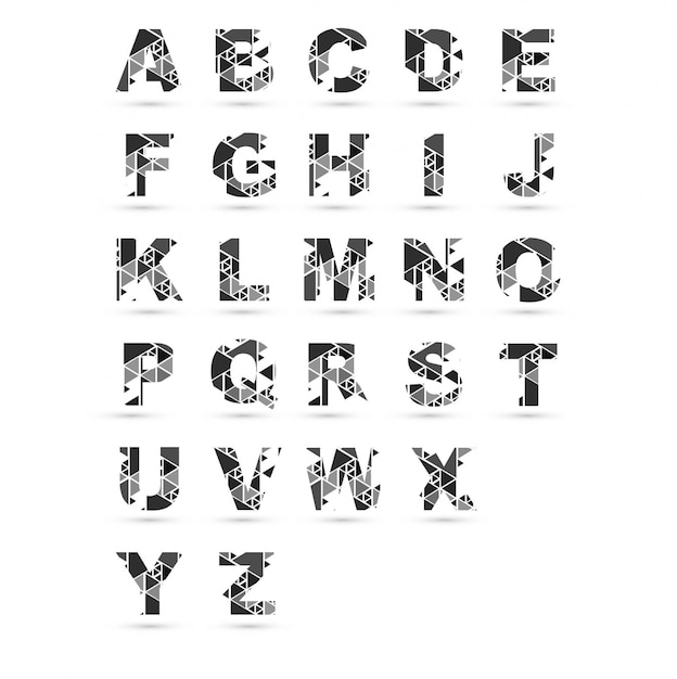 Diseño moderno del alfabeto