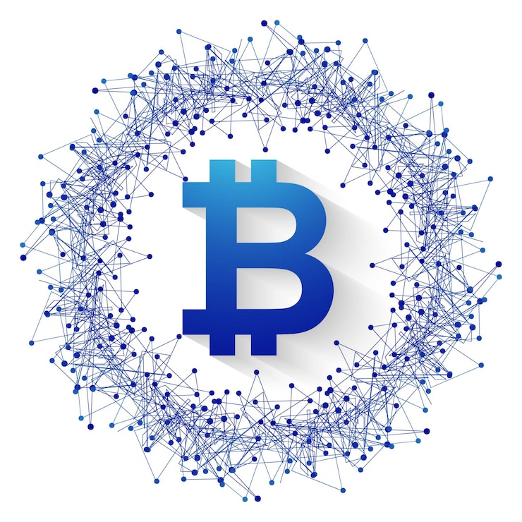 Vector gratuito diseño moderno de bitcoin