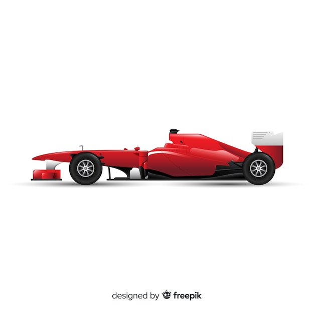 Diseño moderno de coches de carreras de fórmula 1