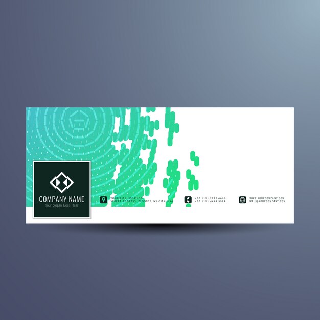Diseño moderno elegante de cover para facebook