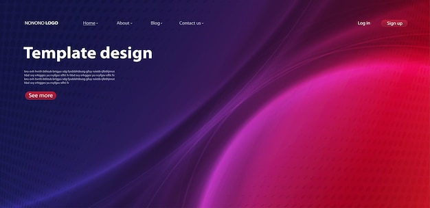 Diseño moderno de fondo abstracto. página de destino. plantilla para sitios web o aplicaciones vector.