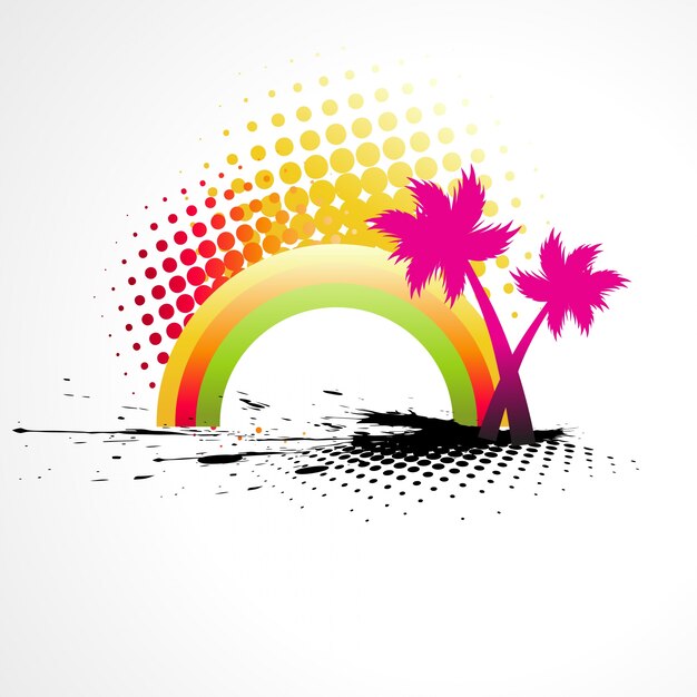 Diseño moderno de fondo de verano