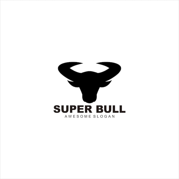 diseño moderno del logotipo de la silueta
