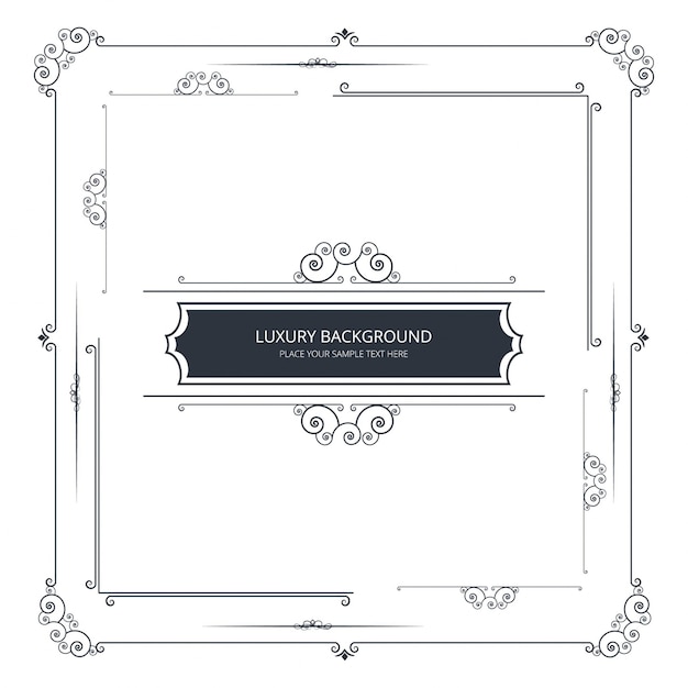 Diseño moderno ornamental de marco