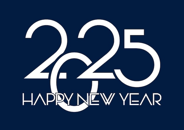 Diseño moderno de texto de fondo de Feliz Año Nuevo