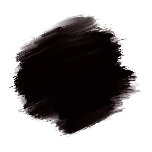 Diseño moderno de trazos de pincel de acuarela negra