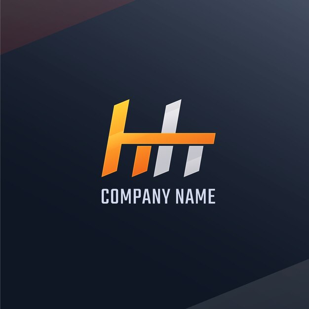 Diseño del monograma del logotipo Hh