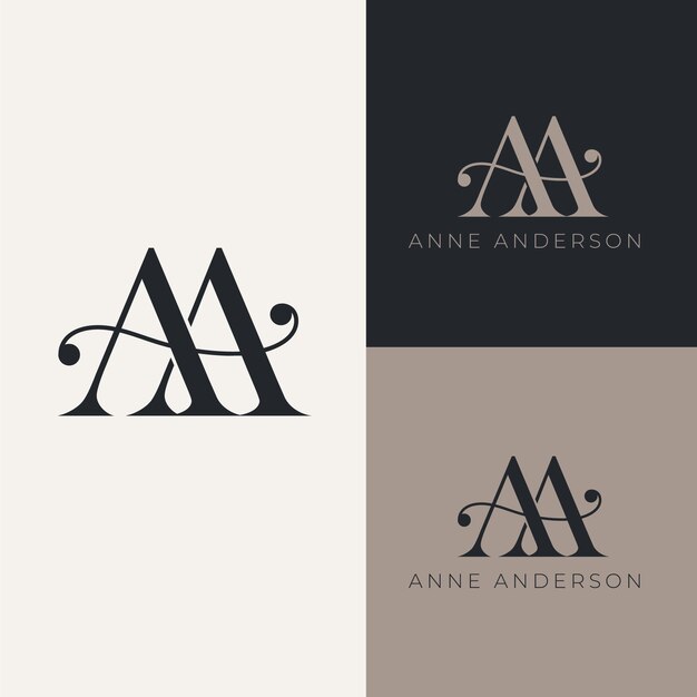 Diseño del monograma del logotipo
