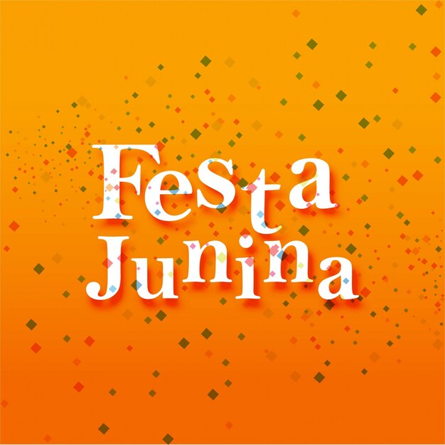 Vector gratuito diseño naranja para festa junina