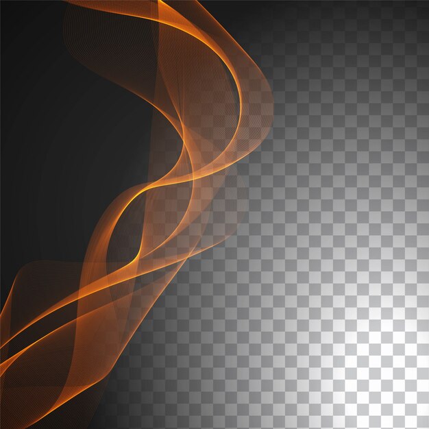 Diseño de onda abstracta elegante aislado