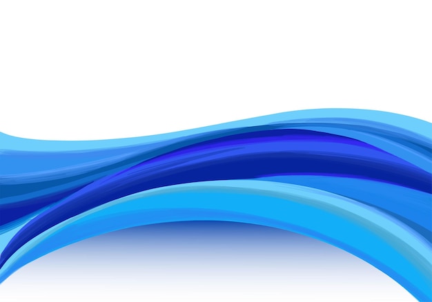 Diseño de ondas azules de negocios creativos abstractos