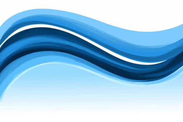 Diseño de ondas azules de negocios creativos abstractos
