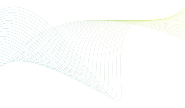 Diseño de ondas de línea de fondo minimalista