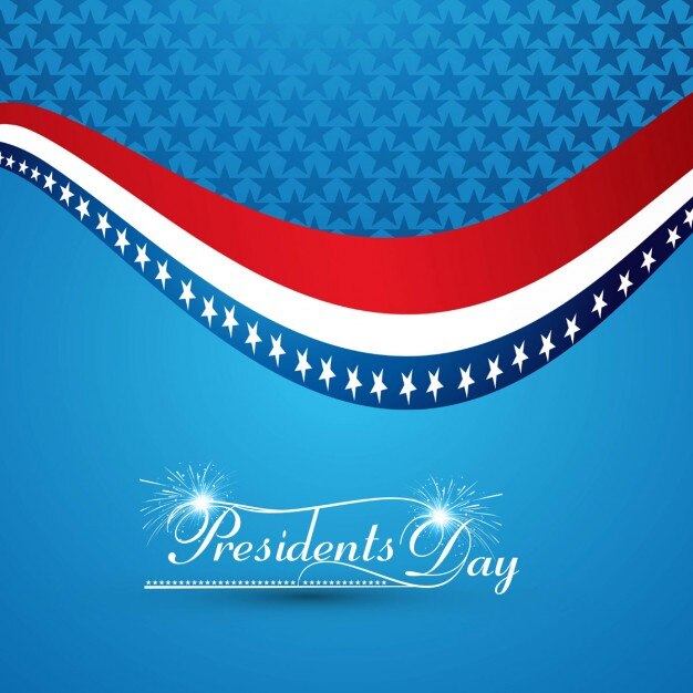 Diseño ondulado del Día del Presidente