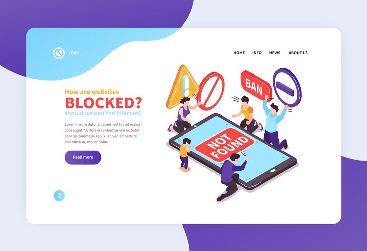 Vector gratuito diseño de página de inicio de concepto de sitio web isométrico con enlaces de texto e imágenes ilustración vectorial