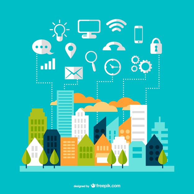 Diseño de paisaje urbano y comunicación moderna