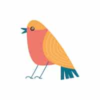 Vector gratuito diseño de pájaros coloridos