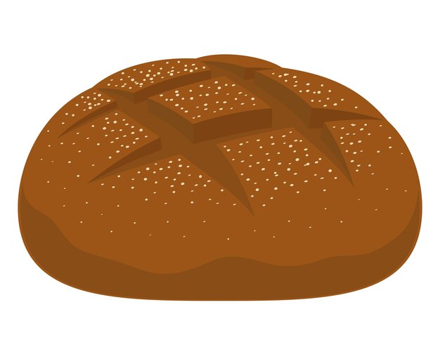 Diseño de pan recién horneado.