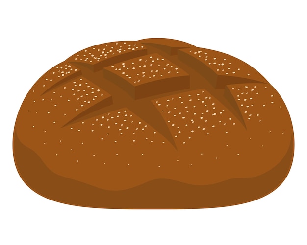 Diseño de pan recién horneado.