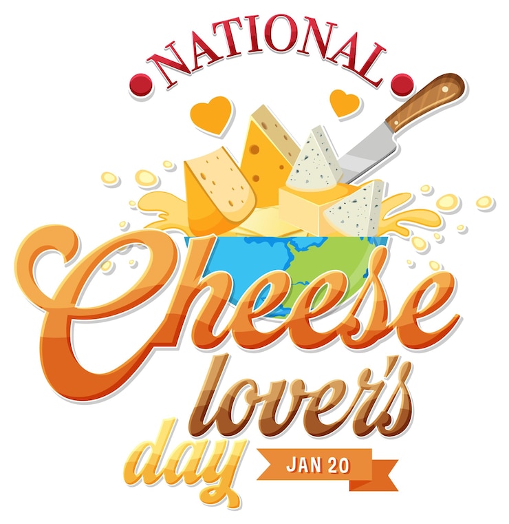 Vector gratuito diseño de la pancarta del día nacional de los amantes del queso