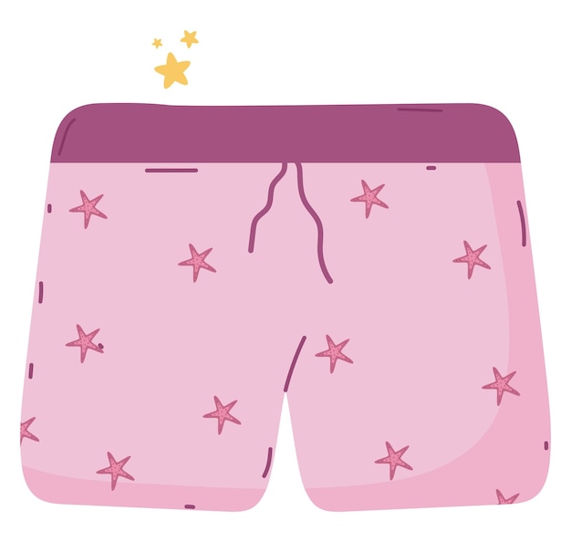 Diseño de pantalones cortos rosados