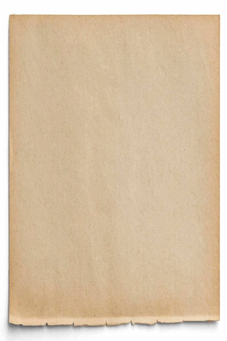 Diseño de papel marrón en blanco