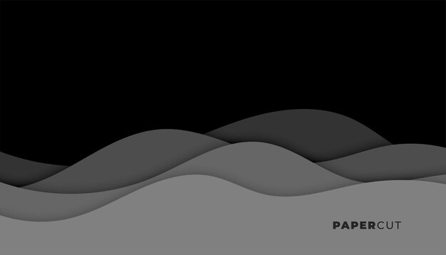 diseño de papel tapiz de corte en capas de estilo fluido moderno