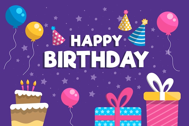 Diseño de papel tapiz de cumpleaños