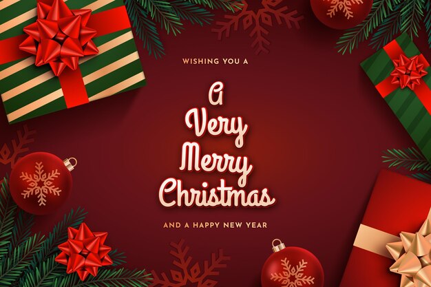 Diseño de papel tapiz de feliz navidad