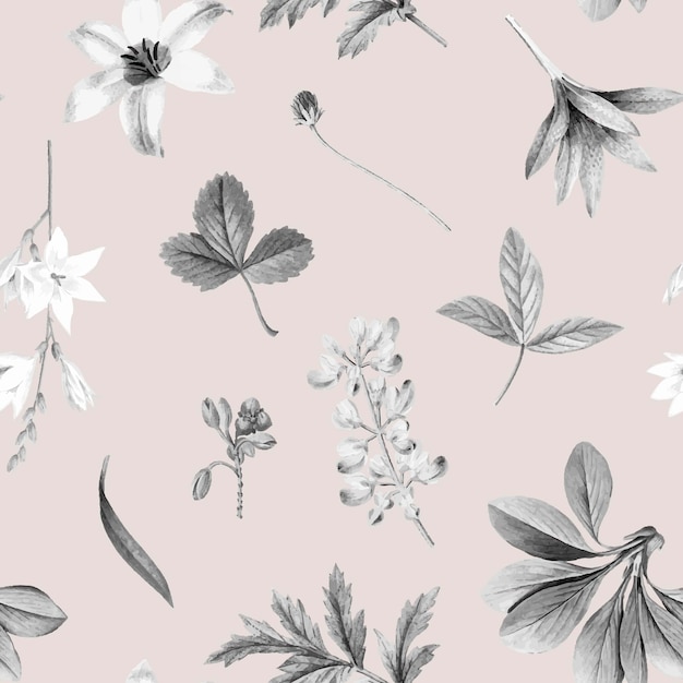 Vector gratuito diseño de papel tapiz floral rosa