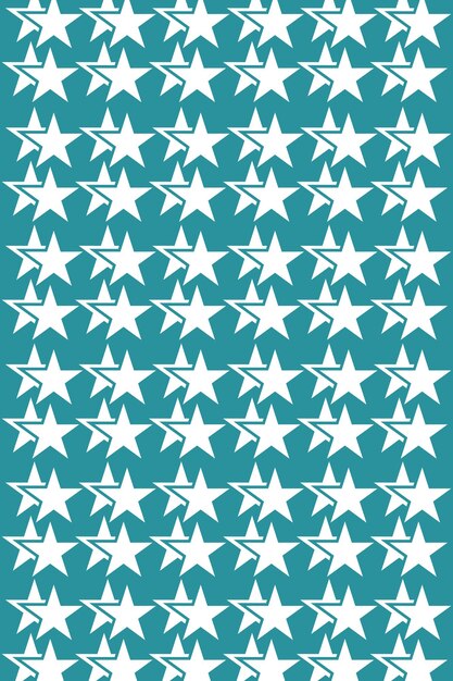 Diseño de papel tapiz vectorial con un estético patrón de estrella sobre un fondo blanco