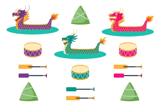 Diseño de paquete de bote de dragón