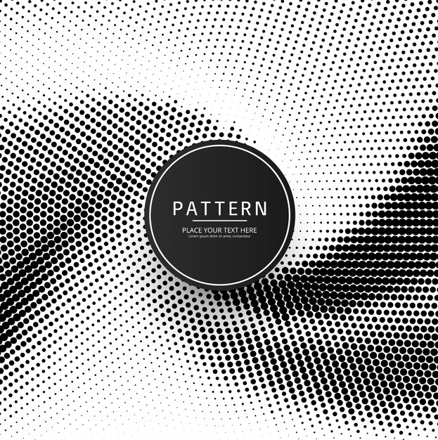 Diseño de patern de semitono creativo abstracto
