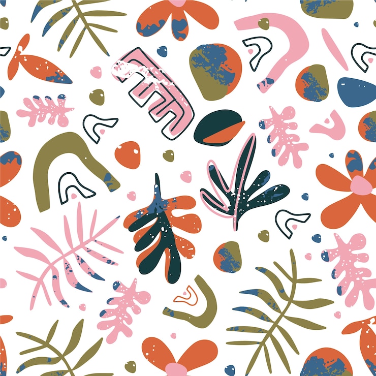 Vector gratuito diseño de patrón abstracto dibujado a mano