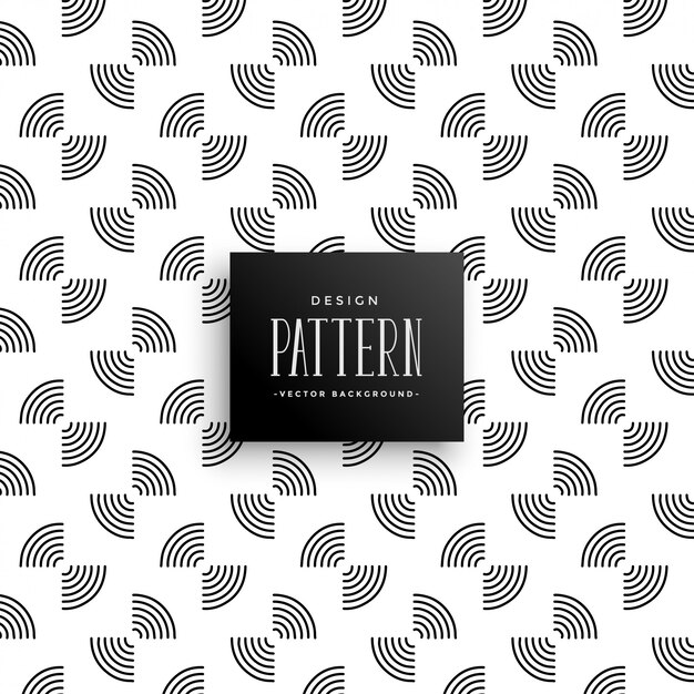 Diseño de patrón abstracto líneas circulares