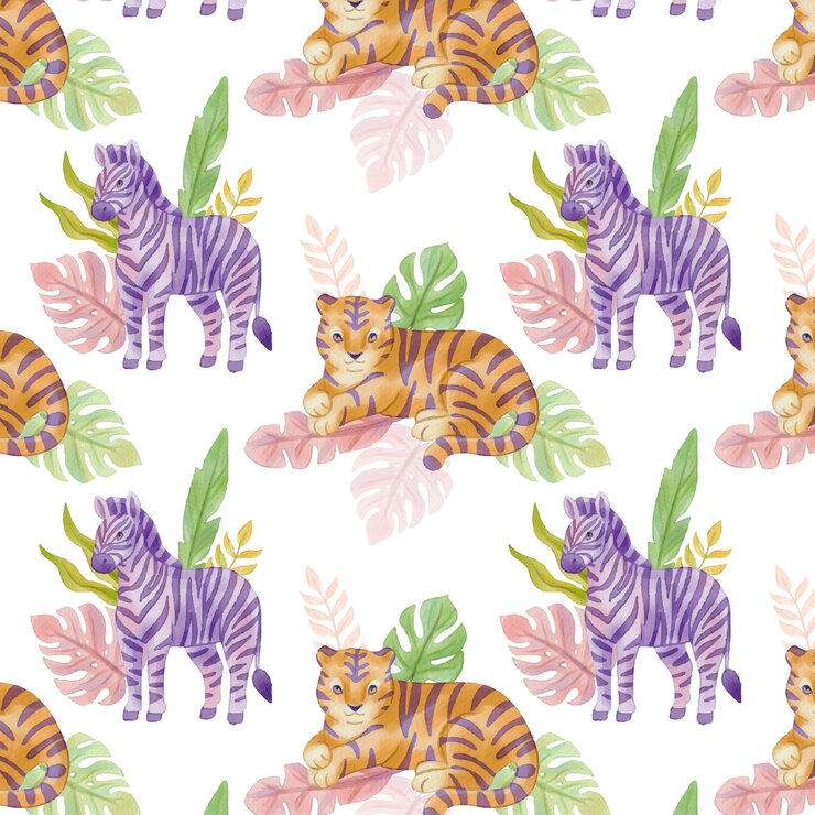 Diseño de patrón de acuarela pastel para la temporada de verano.