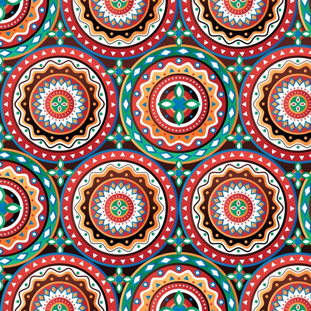 Diseño de patrón africano degradado