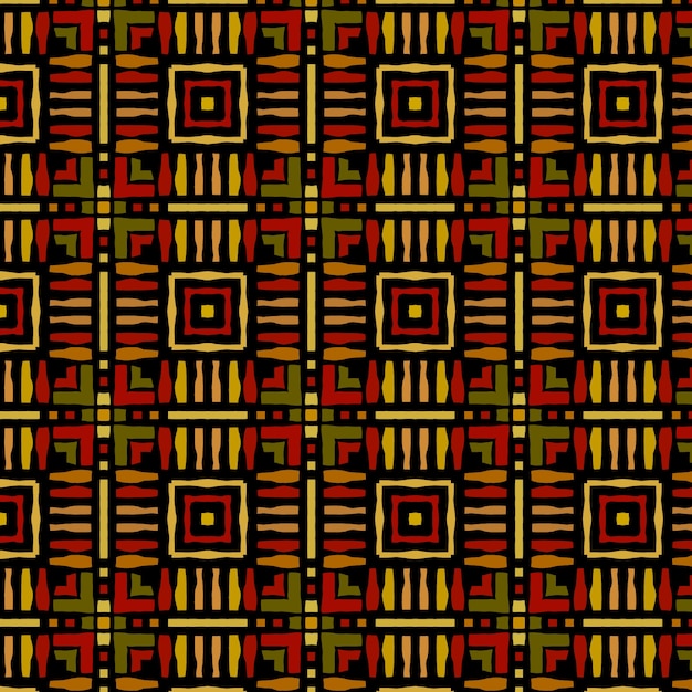 Diseño de patrón africano plano