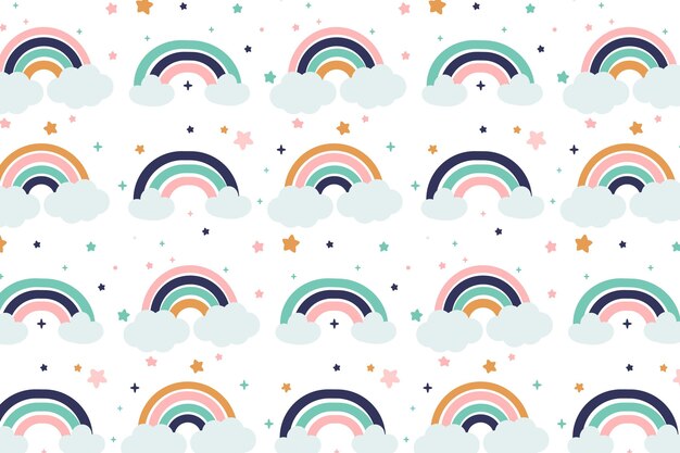 Diseño de patrón de arco iris