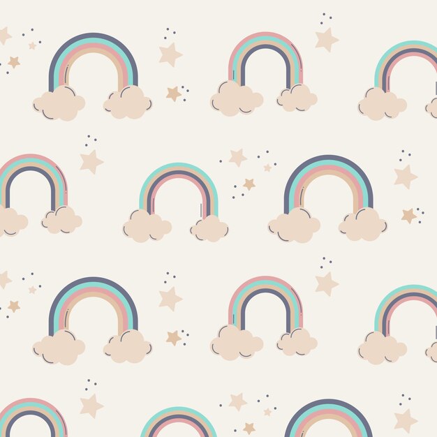 Diseño de patrón de arco iris