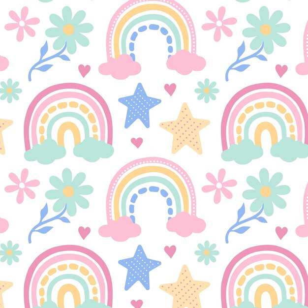 Diseño de patrón de arco iris