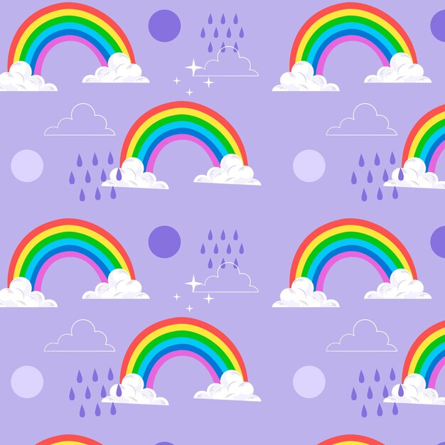 Diseño de patrón de arco iris