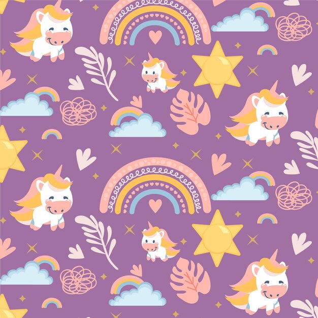 Diseño de patrón de arco iris