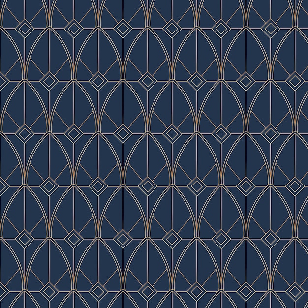 Diseño de patrón art deco degradado