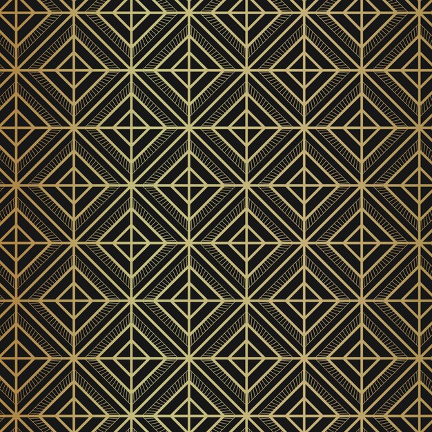 Diseño de patrón art deco degradado