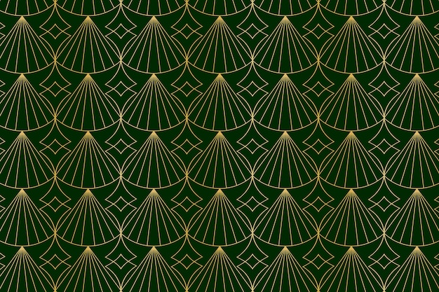 Diseño de patrón art deco degradado